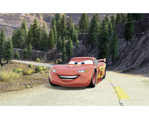 KOMAR Fotobehang vlies DX8-248 Disney Pixar Cars 400x250 cm Lightning McQueen auto op een bergweg