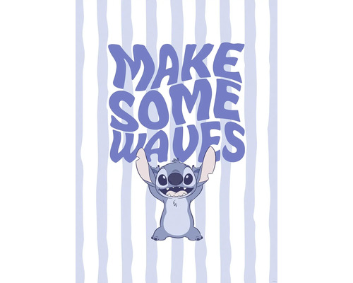 Illustratie met de tekst ''Make some waves'' en een stripfiguur