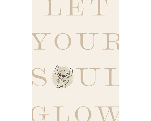 Afbeelding met het opschrift Laat je ziel stralen en een illustratie van Stitch