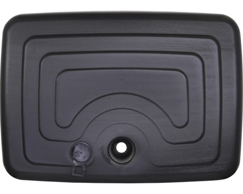 Zwarte rechthoekige regenwatertank van kunststof