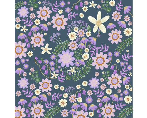 KOMAR Fotobehang vlies DX5-215 Disney Minnie Mouse Garden Club 250x250 cm Bloemenpatroon met diverse bloemen en bladeren