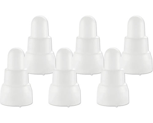 LAFIORA Kerstverlichting LED Theelicht warmwit 3,8 x 6,8 cm 6 st Meerdere flessenspenen van siliconen