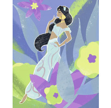 Illustratie van Jasmine in een bloemrijke scène