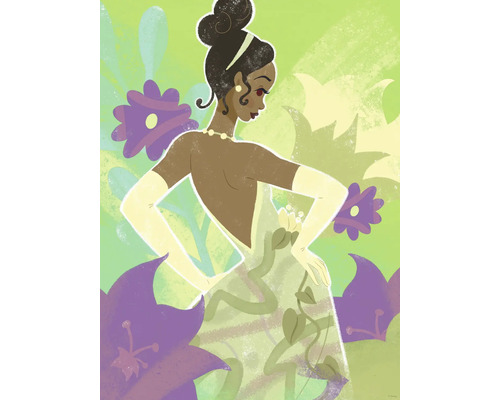 Illustratie van prinses Tiana met bloemen