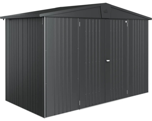 Metalen tuinhuis met dubbele deur