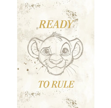 Schets van Simba met de tekst ''Ready to Rule''
