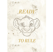 Tekening van Simba met het opschrift Klaar om te heersen