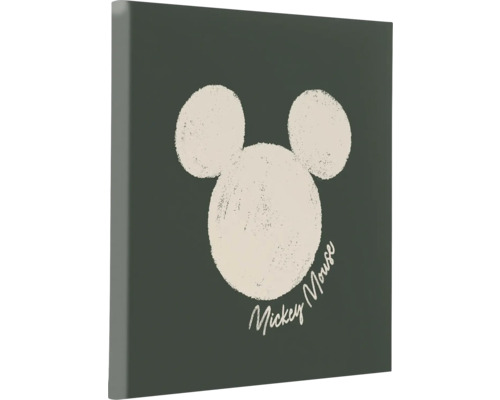 KOMAR Schilderij canvas Mickey Mouse silhouet disney-figuren 40x40 cm Mickey Mouse muurschildering