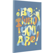 Decoratief canvas met de tekst Wees wie je bent