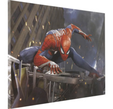 Canvasprint met Spider-Man motief voor een stadsgezicht