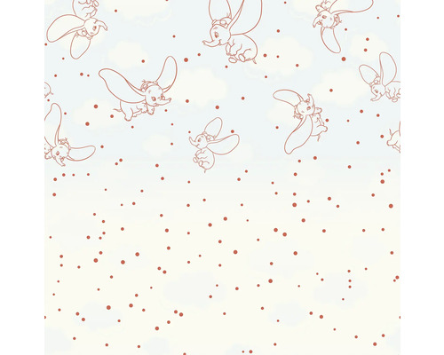 Behang met Dumbo olifanten en stippen