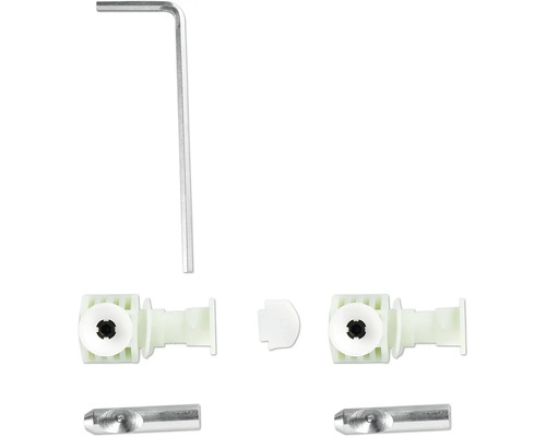 Montageset met inbussleutel, plug en stift