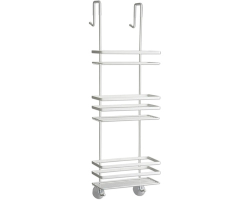 Douche-opbergrek om op te hangen met vier planken en zuignappen