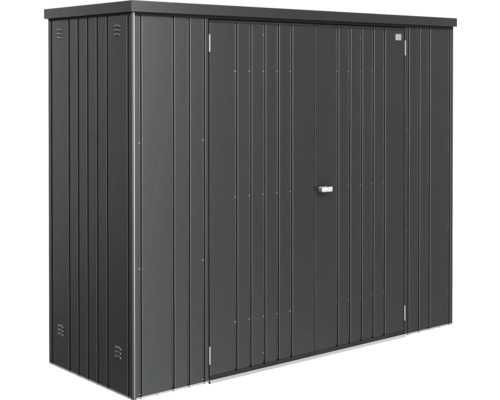 Metalen gereedschapshuis met dubbele deur voor het opbergen van tuingereedschap