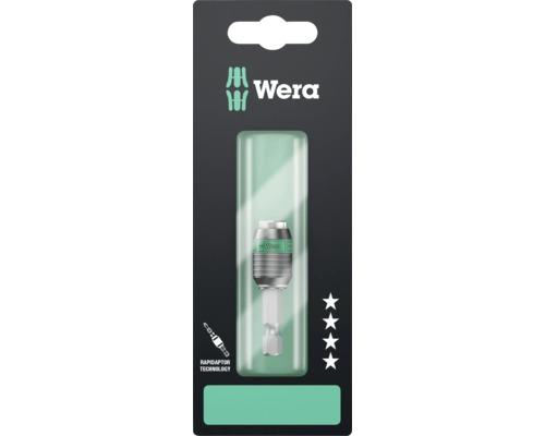 Wera Logo. Wera bithouder met snelwisselvoering in verpakking