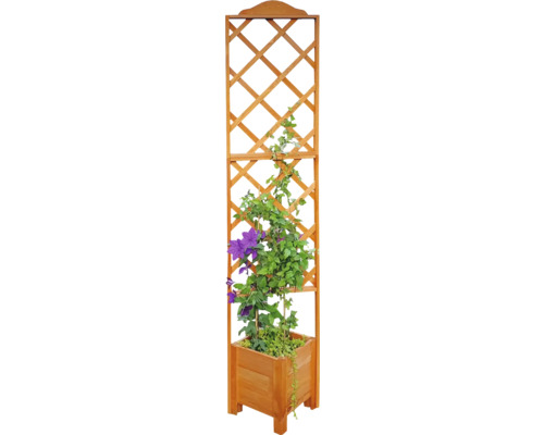 Plantenbak met klimrek 47 x 45 x 210 cm