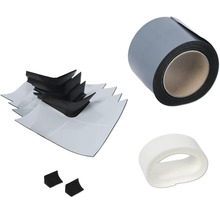 Dakgoot reparatieset met afdichtband, dakgoothoek en afdichtmiddel