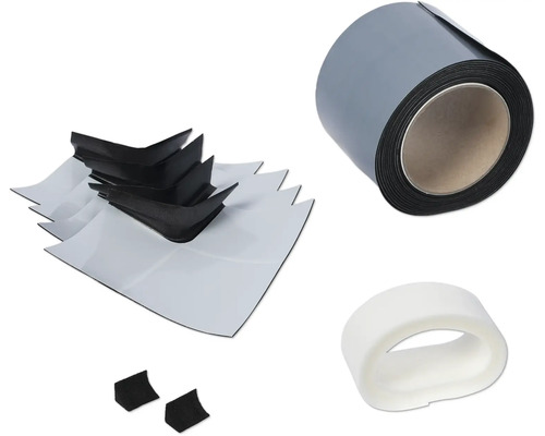 Dakgoot reparatieset met afdichtband, dakgoothoek en afdichtmiddel