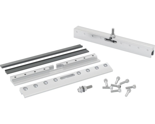 KNAUF Pocket kit easy klemmen voor glazen deuren tot 120 kg Houtbewerkingsgereedschapsset met geleiderails en bevestigingsmateriaal