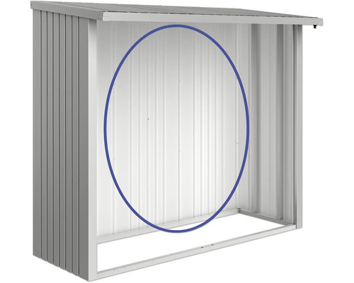 Metalen gereedschapsschuur voor het opbergen van tuingereedschap