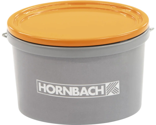 Kunststof emmer met deksel en Hornbach logo