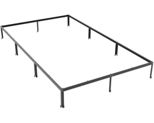 Metalen bedframe met steunpoten