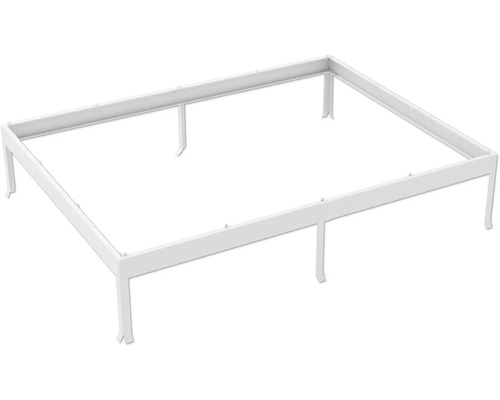 Wit houten bedframe