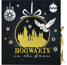 Decoratief cadeaupapier met Hogwarts-motief in winterdesign