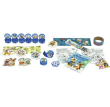 Paw Patrol adventskalender met stickers, stempels, pennen en cadeaupapier