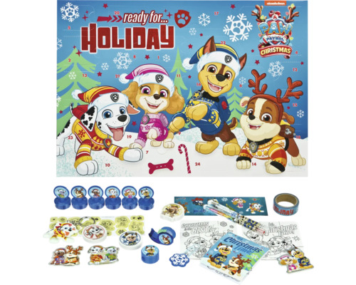 Paw Patrol adventskalender met speelgoed en briefpapier