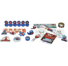 Spiderman schrijfwaren set met stempels, stickers, pennen en notitieblokken