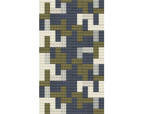 A.S. CRÉATION Fotobehang vlies 77065-1 Lilly & Luis bouwstenen blauw beige