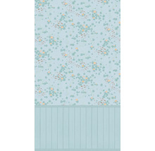 A.S. CRÉATION Fotobehang vlies 77073-1 Lilly & Luis hout waterlelies blauw
