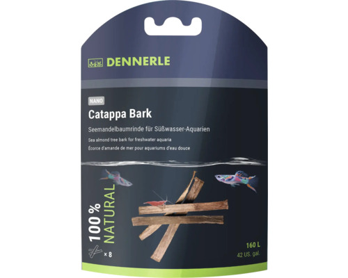 DENNERLE Nano Catappa Garnalenvoer barks 6,8 g Dennerle Catappa Bark verpakking zeebamandelboomschors voor zoetwateraquaria