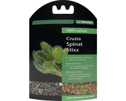 DENNERLE Nano Crusta Spinazie Garnalenvoer sticks 30 g Dennerle Crusta Spinat Stixx garnalenvoer
