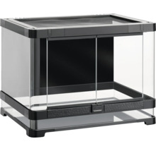 Terrarium met glazen schuifdeuren en ventilatierooster