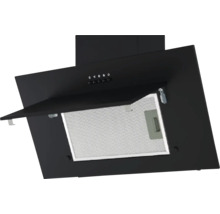 Metalen wandafzuigkap met filters voor keukenventilatie