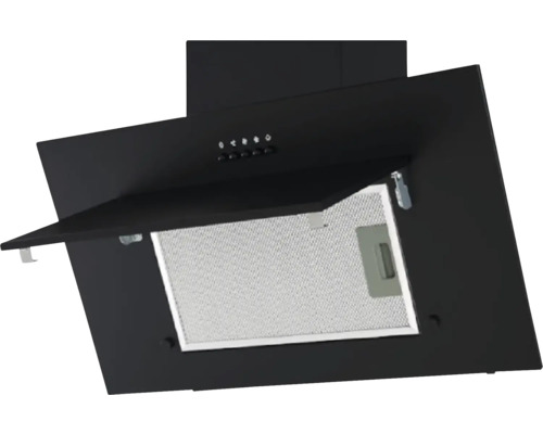 Metalen wandafzuigkap met filters voor keukenventilatie