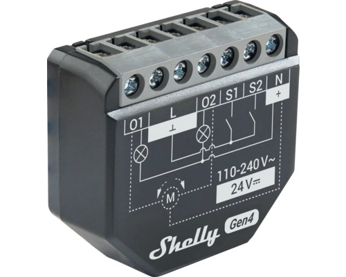 Shelly Gen4 Controller met aansluitschema
