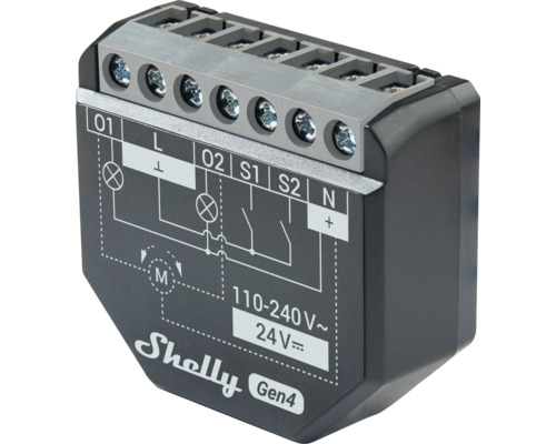 Shelly Gen4 schakelactor met schroefklemmen