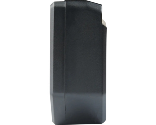 Zwarte behuizing van een elektronisch apparaat