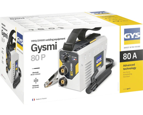 Gysmi 80 P MMA/SMAW lasapparaat in verpakking