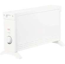 Witte convectorradiator met regelaar en schakelaar