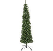 Smalle kunstkerstboom met standaard