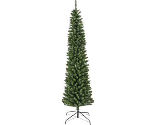 Smalle kunstkerstboom met standaard