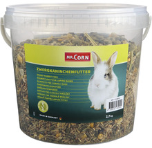 Dwergkonijnenvoer in emmer van Mr. Corn, 2,7 kg