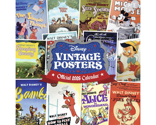 Disney Vintage Posters Kalender voor 2026
