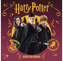 Harry Potter kalender 2026 met de personages Hermelien Griffel, Harry Potter en Ron Wemel
