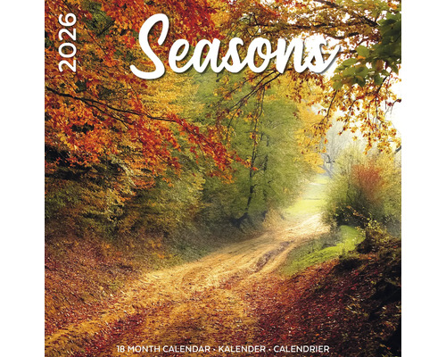 Seasons Kalender 2026 met herfstlandschap