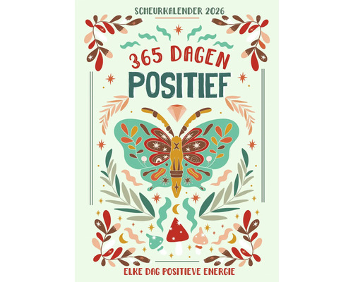 Scheurkalender 2026 met het motto 365 dagen positief